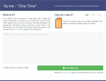 Tablet Screenshot of 1ty.me